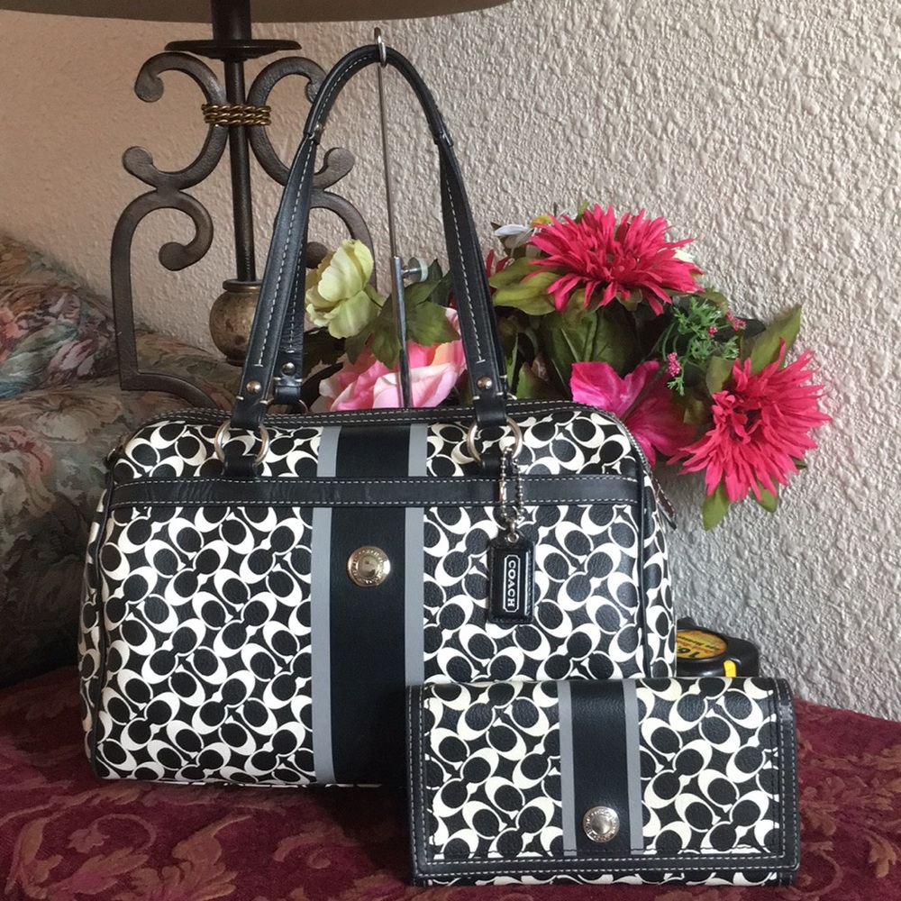 Coach Chelsea Heritage Signature satchel & Wallet